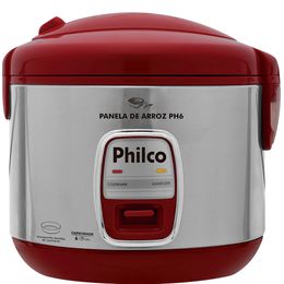 Panela Arroz Elétrica PH6 500W Vermelha Philco