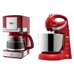 Batedeira-Paris-Inox-4-Velocidades-Vermelha-Philco---Cafeteira-PH31-INOX-30-Cafezinhos-Vermelha-Conjunto-Philco_1
