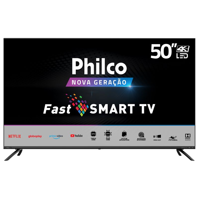 Smart TV Philco 50” PTV50G70SBLSG 4K LED - NetflixRetirar