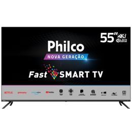 Smart TV Philco 55” PTV55G72SBL 4K QLED