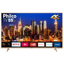 Smart TV 55” Philco 4K PTV55F61SNC Led Dolby Audio - Outlet