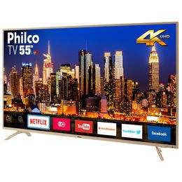 Smart TV 55” Philco 4K PTV55F61SNC Led Dolby Audio - Outlet