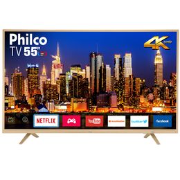 Smart TV Philco 55" PTV55U21DSWNC Led 4K Netflix - Outlet