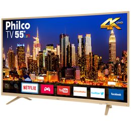 Smart TV Philco 55" PTV55U21DSWNC Led 4K Netflix - Outlet