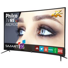 TV Philco 65" 4K Curve PTV65A16SA LED 4K - Outlet