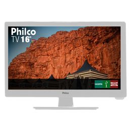 TV Philco 16" PH16D10DB Branca LED - Outlet