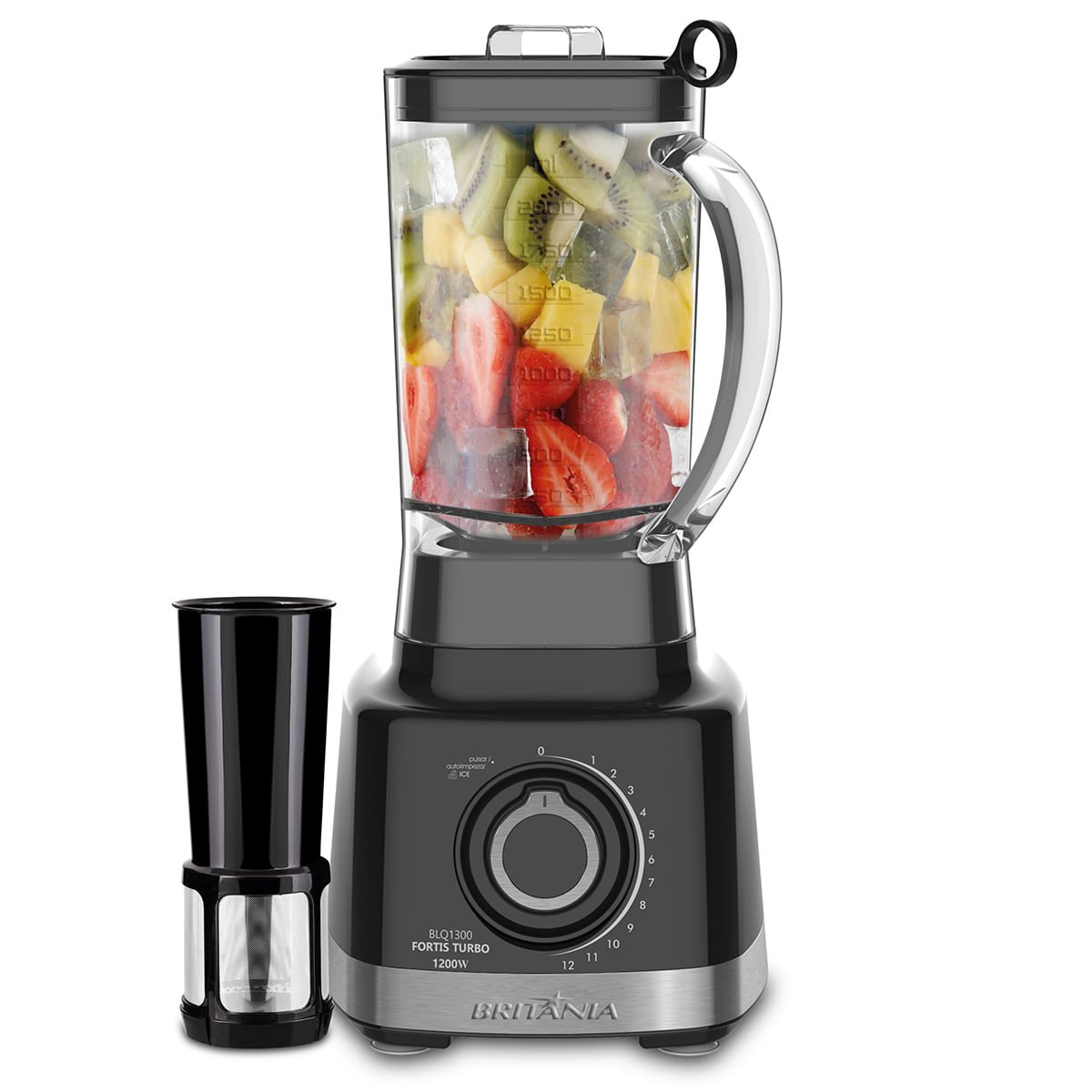 Liquidificador Britânia BLQ1300P Fortis Turbo 1400W 3L Menor preço em Liquidificador Britânia BLQ1300P Fortis Turbo 1400W 3L