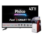 Kit-Cinema-Philco-TV-PTV43E10N5SF-Pop-Popper-TV---Pipoqueira