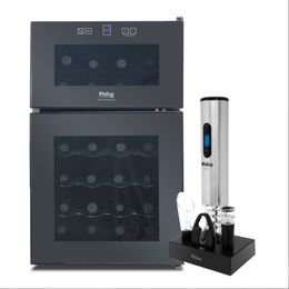 Kit Adega Titanium Duo PAD24 69L + Abridor de Vinhos PAV01I