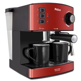 Cafeteira Philco PCF24 Expresso & Cápsulas Inox Red