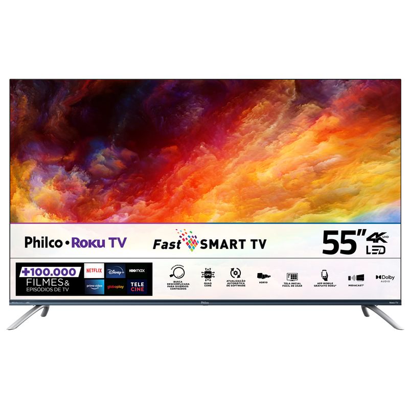 Smart-TV-Roku-Philco-55”-PTV55M80RCIBBL-4K-LED---Netflix-