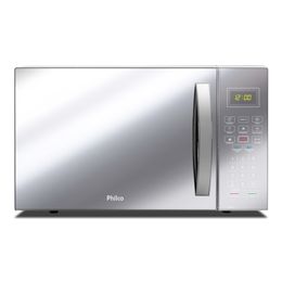 Micro-ondas Philco 26 litros Espelhado Branco