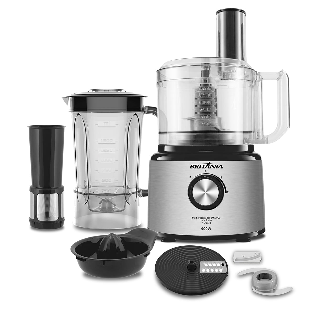 Multiprocessador Britânia BMP2700P 5 em 1 Inox Turbo 900W é boa?