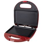 Grill-Sanduicheira-Crome-Inox-Vermelha