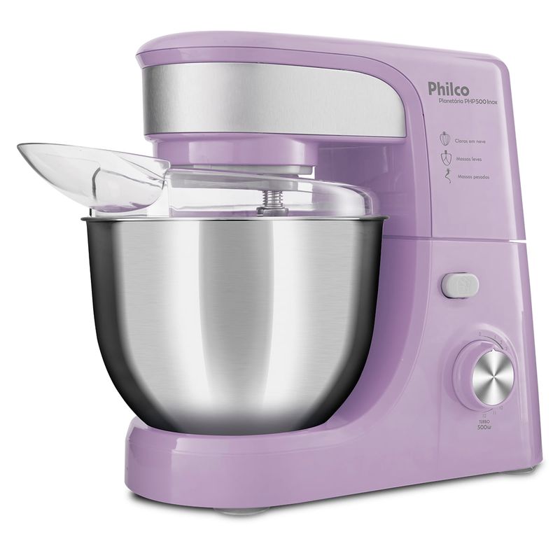 Batedeira-Planetaria-Philco-PHP500-Turbo-Inox-Purple