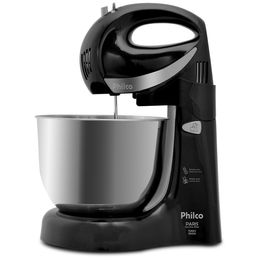 Batedeira Philco Paris Inox Duo Mixer Turbo 2 Preta - Outlet