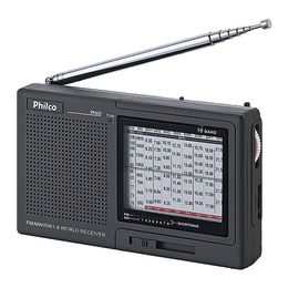 Rádio Multibandas PH60 LED Fone de Ouvido Philco - Outlet