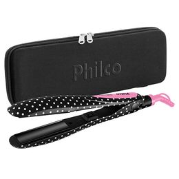 Prancha Titanium Fashion Philco 210ºC  Preta com Poá - Outlet