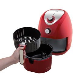 Fritadeira Air Fryer Philco Saúde Inox Vermelha 4,4L - Outlet