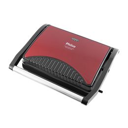 Sanduicheira e Grill Philco Press Inox Red 1200W - Outlet