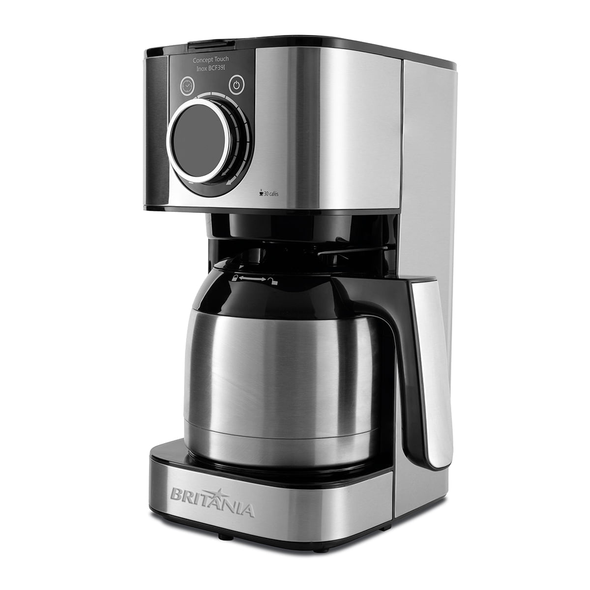 Cafeteira Elétrica 15 Xícaras Britânia Preto/Inox 127V - ClimaRio - Clima  Rio