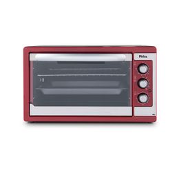 Forno Elétrico Philco PFE46V Rotisserie Turbo 46L  Vermelho - Outlet