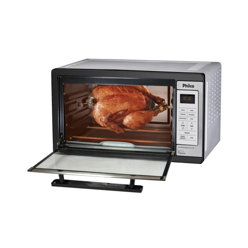 Forno-Digital-Philco-Rotisserie-Funcao-Timer