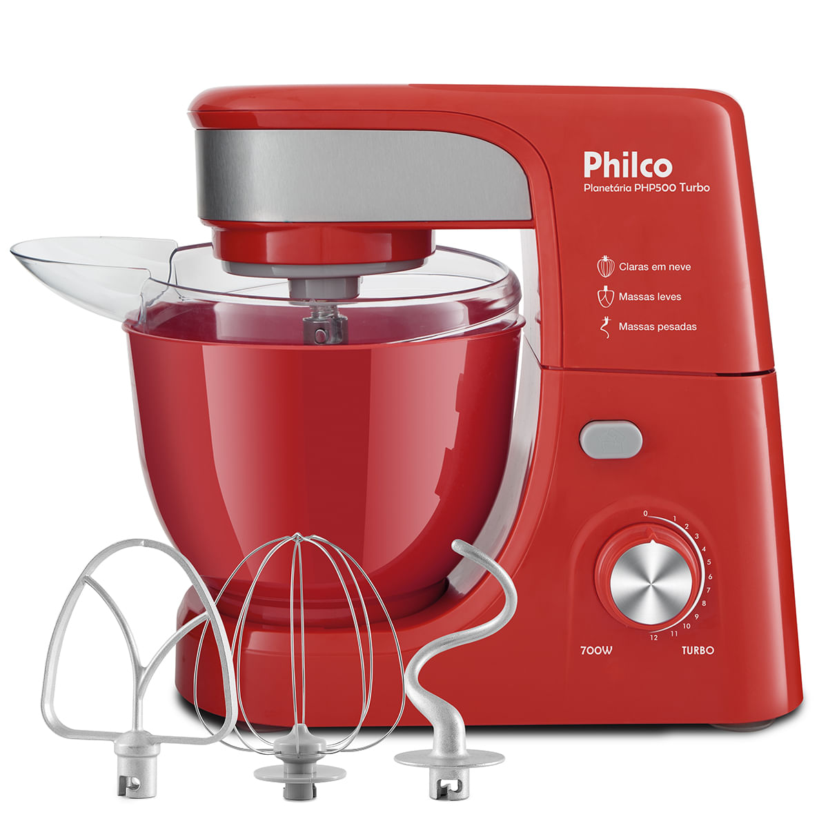 Batedeira Planetária Turbo Inox 800W 220V Philco - Casa Goianita