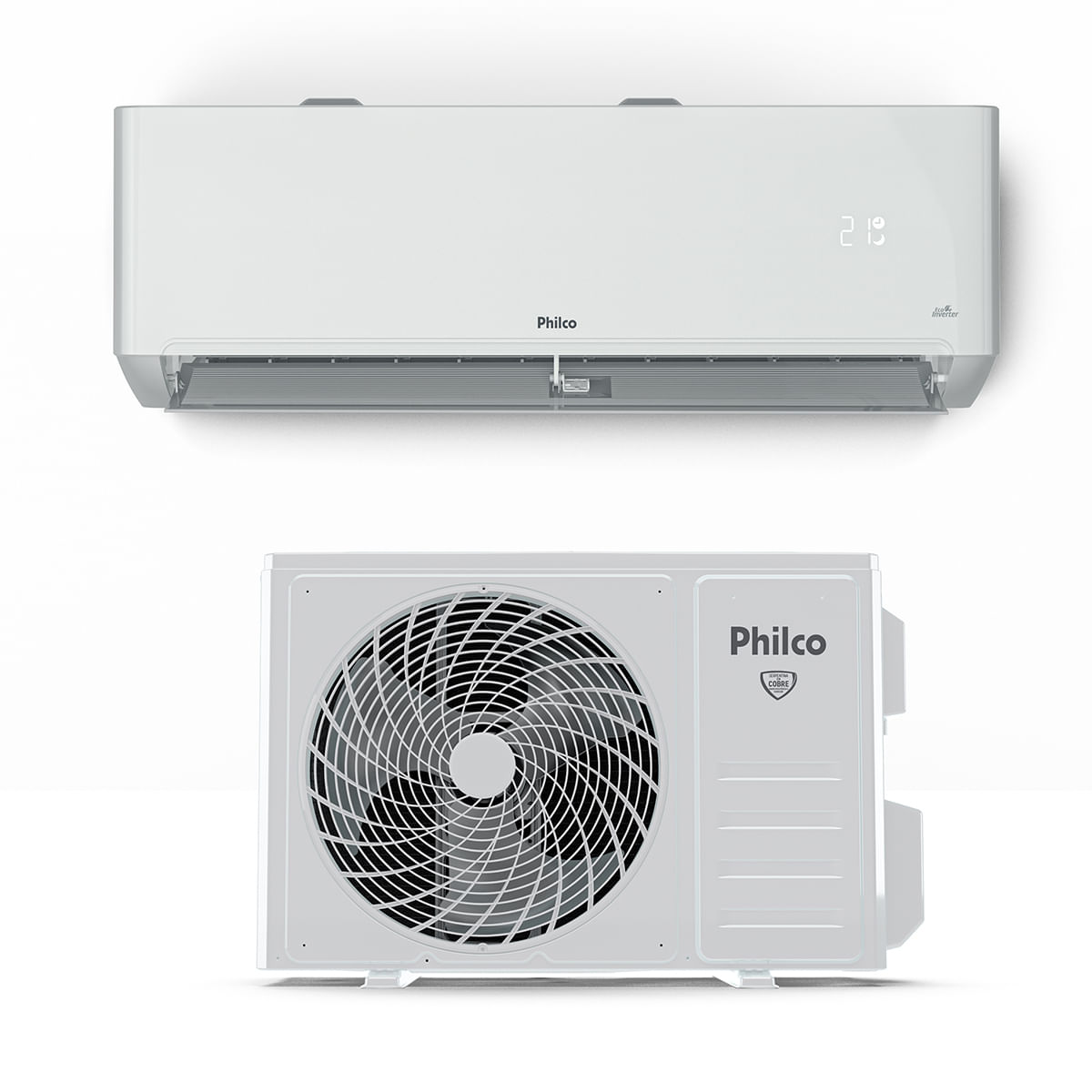 Ar Condicionado 9000Btus Inverter Quente e Frio 850W Função Turbo Filtro de  Ar Possui Controle Remoto Branco PAC9000IQFM4 - PHILCO - Loja Planeta  Digital