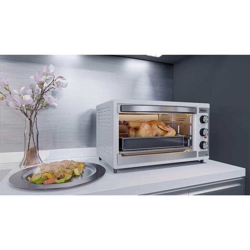 Forno Elétrico Branco 50L Philco PFE52B Dupla Resistência - Loja ...