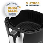 Fritadeira Air Fryer Britânia BFR40PI 5L Antiaderente 1500W - Loja