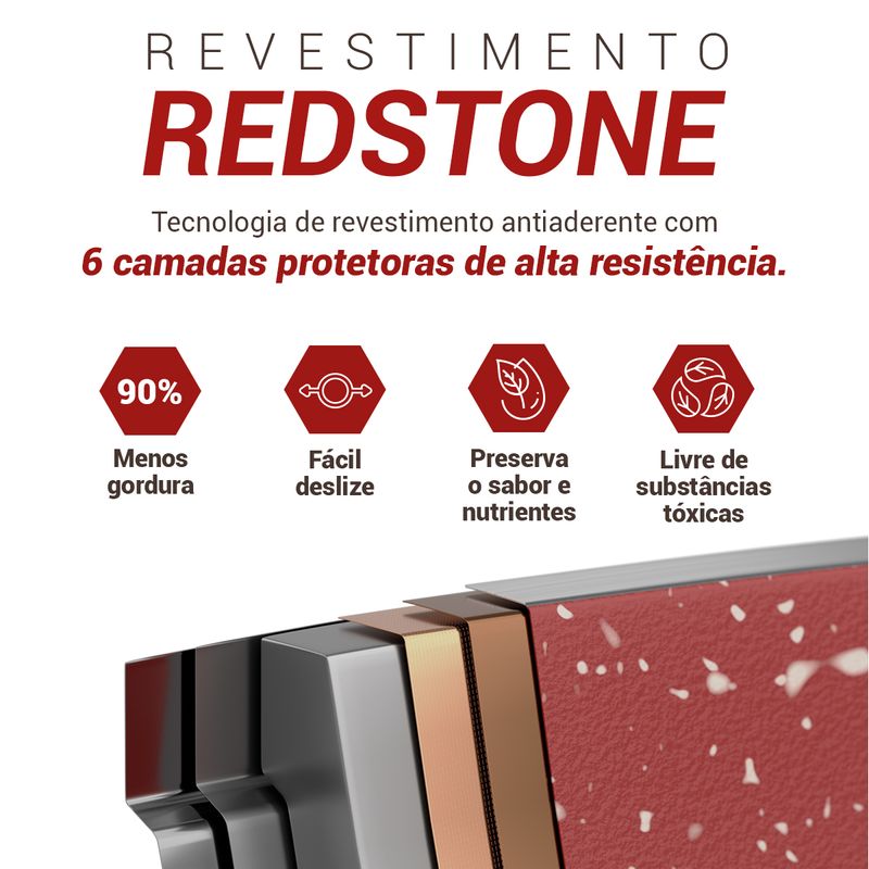 Frigideira-PPH240AFR-Redstone-17L