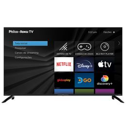 Smart TV 50” Philco 4K  PTV50G7ER2CPBL Roku Led Dolby Audio - Outlet