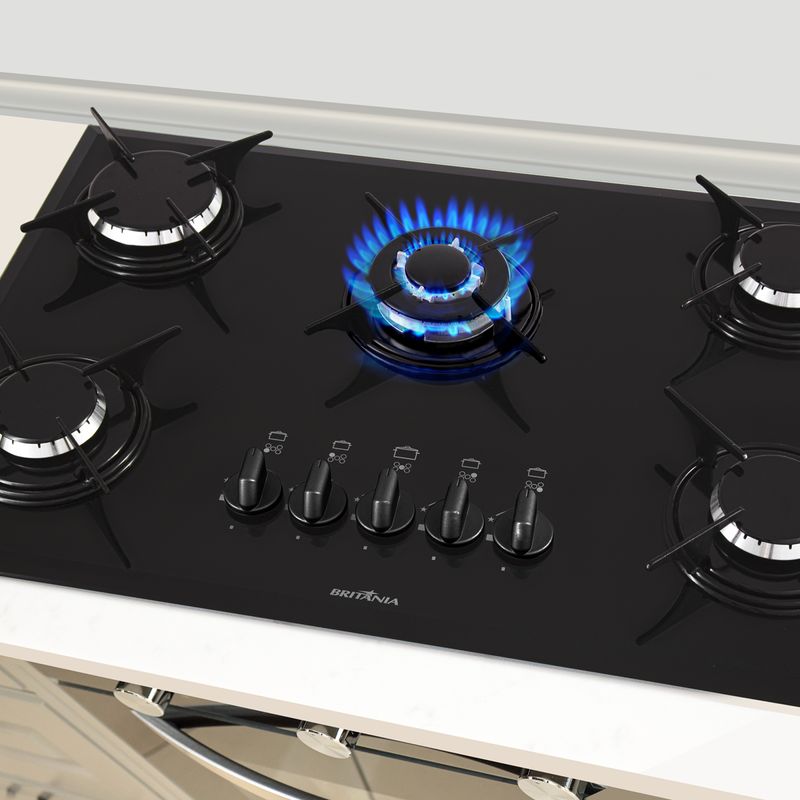 Cooktop-Britania-5-Bocas-Concept-BCT7PTC-Bivolt