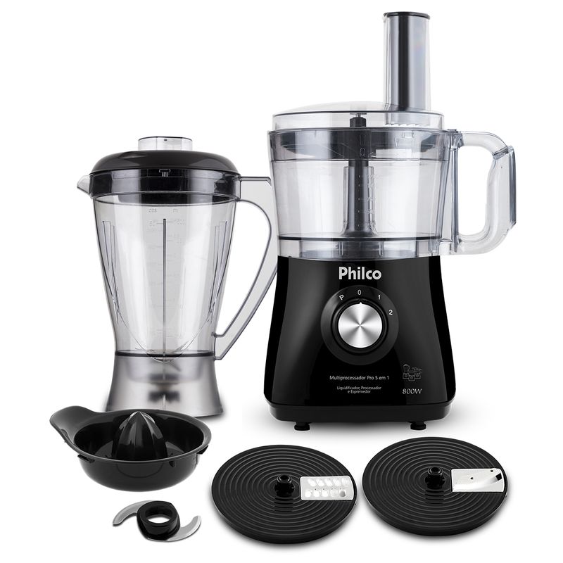 Multiprocessador-Philco-Pro-5-em-1-Inox-800W