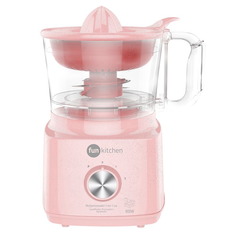 Multiprocessador-Fun-Kitchen-Lux-3-em-1-Rosa-900W