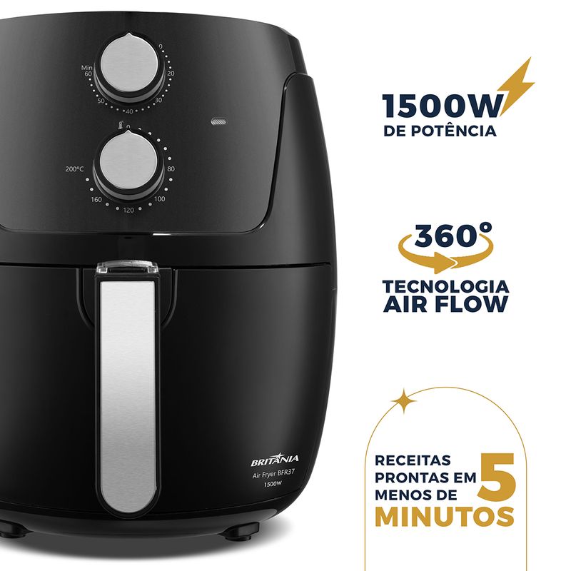 Fritadeira-Air-Fryer-Britania-42L-1500W-BFR37-Dura-Mais