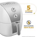 Fritadeira-Air-Fryer-Britania-5L-Branca-Redstone-1500W