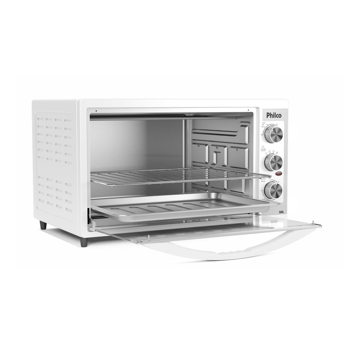 Forno Elétrico Branco 50L Philco PFE52B Dupla Resistência - Loja ...