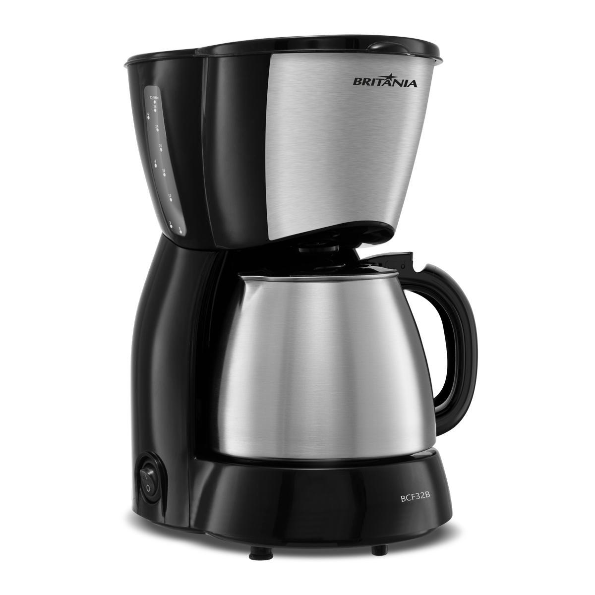 Cafeteira Britânia 32 Cafezinhos 1,2L BCF32B Jarra em Inox - Loja ...