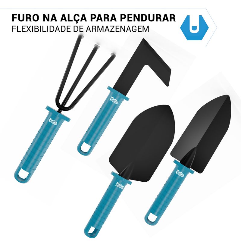 Kit-Jardinagem-Philco-PKJ10-10-Ferramentas