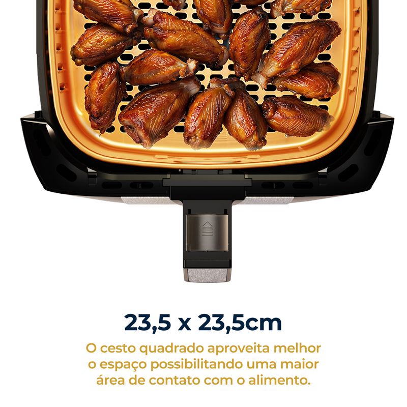 Air-Fryer-Britania-55L-Antiaderente-Gold-1500W-BFR51---Outlet