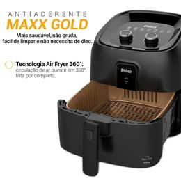 Air Fryer Philco 9L 2000W Cesto Quadrado Gold PAF90B