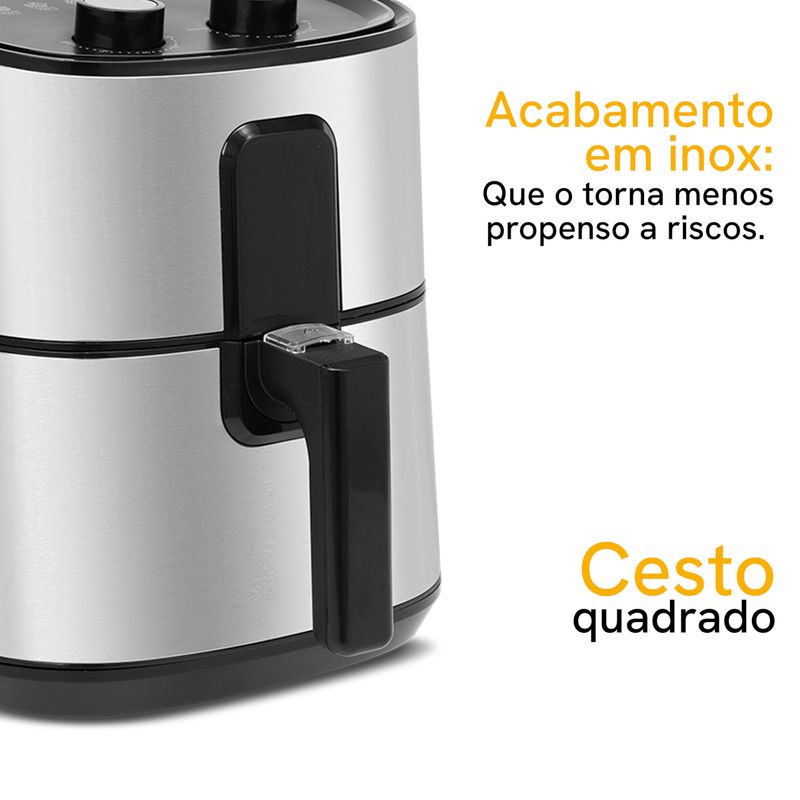 Fritadeira-Air-Fryer-Kitchen-Art-KFR01-Cesto-Quadrado-1500W---Outlet