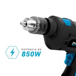 Furadeira Philco Force 3000 RPM Mandril 13mm 850W PFU04