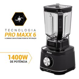 Liquidificador Philco 1500W 12 velocidades 3,1L PLQ15A
