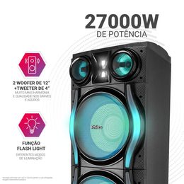 Caixa de Som Amplificada Philco Woofer Duplo 12"  PCXE27000