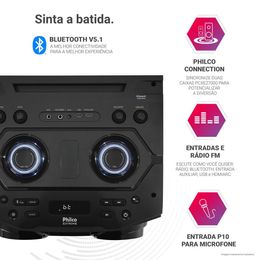 Caixa de Som Amplificada Philco Woofer Duplo 12"  PCXE27000
