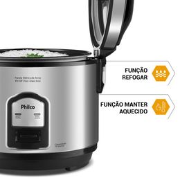 Panela de Arroz Elétrica Philco Inox 10 xícaras PH10P - Outlet