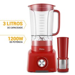 Liquidificador Philco 1200W 3L 12 Velocidades Turbo Pro
